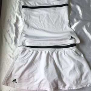 Adidas tennis tank top + skirt